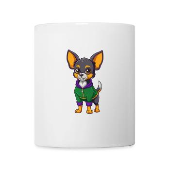 Chihuahua Dog Funny Kawaii Cartoon Character - Mug - white - Front