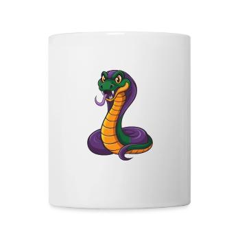 Cobra Funny Kawaii Cartoon Character Clipart - Mug - white - Front