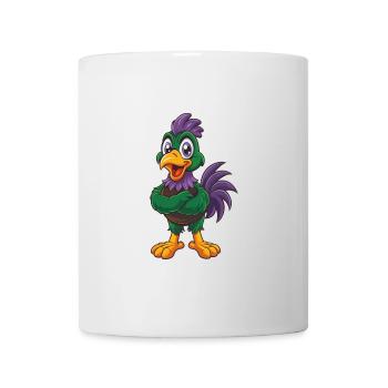 Huhn Lustige Kawaii Cartoon Figur Clipart - Tasse - Weiß - Vorne
