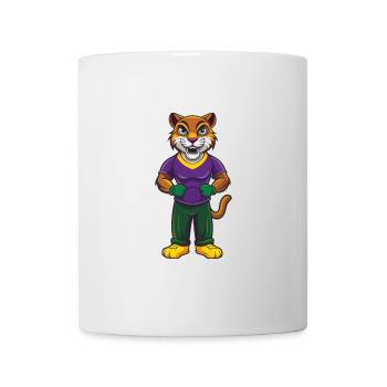 Lustige Kawaii Cartoon Figur Clipart - Tasse - Weiß - Vorne