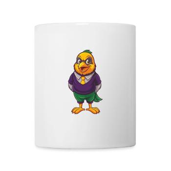 Canari oiseau drôle Kawaii dessin animé Personnage Clipart - Mug blanc - blanc - Devant