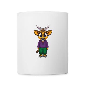 Bongo Lustige Kawaii Cartoon Figur Clipart - Tasse - Weiß - Vorne