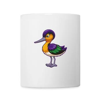 Avocet Lustige Kawaii Cartoon Figur Clipart - Tasse - Weiß - Vorne