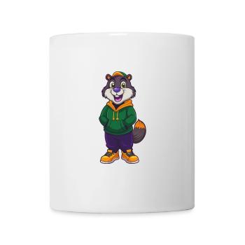 Beaver Funny Kawaii Cartoon Character Clipart - Mug - white - Front