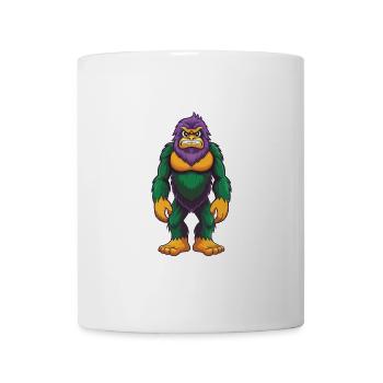 BigFoot Lustige Kawaii Cartoon Figur Clipart - Tasse - Weiß - Vorne