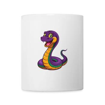 Anaconda Funny Kawaii Cartoon Character Clipart - Mug - white - Front