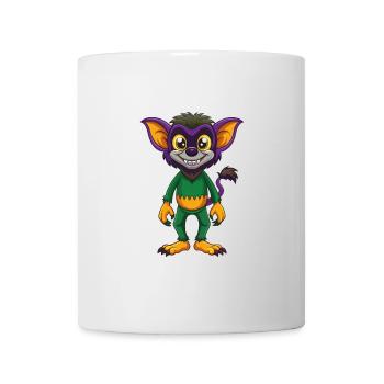 Aye Aye Lustige Kawaii Cartoon Figur Clipart - Tasse - Weiß - Vorne