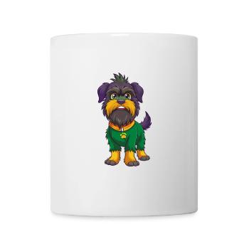 Affenpinscher Dog Funny Kawaii Cartoon Clipart - Mug - white - Front