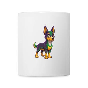 Australischer Kelpie Hund Lustige Kawaii Cartoon Clipart - Tasse - Weiß - Vorne
