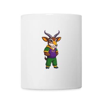 antilope drôle kawaii dessin animé personnage clipart - Mug blanc - blanc - Devant