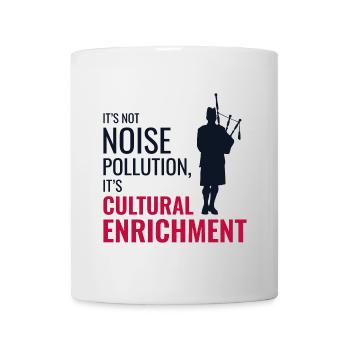 Instrument de joueur de cornemuse Musique écossaise - Mug blanc - blanc - Devant