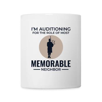 Instrument de joueur de cornemuse Musique écossaise - Mug blanc - blanc - Devant