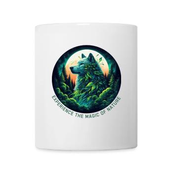 Loup dans la forêt - Mug blanc - blanc - Devant