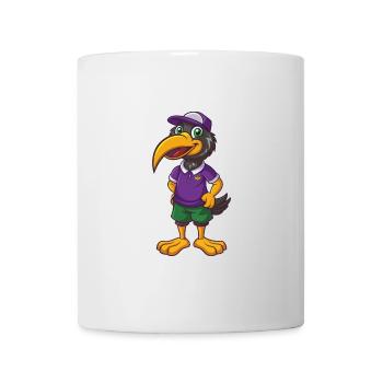 Ibis Funny Kawaii Cartoon Character Clipart - Mug - white - Front