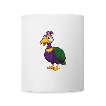 Pintade Drôle Kawaii Dessin animé Personnage Clipart - Mug blanc - blanc - Devant