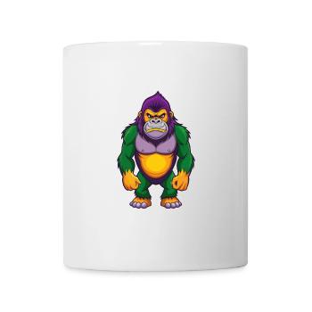 Gorilla Funny Kawaii Cartoon Character Clipart - Mug - white - Front