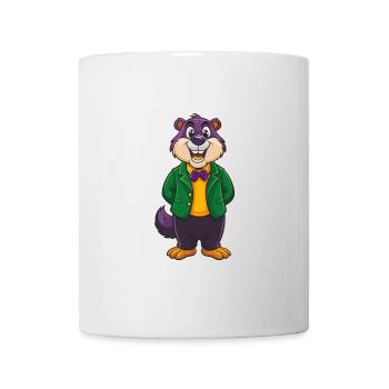 Und täglich grüßt das Murmeltier Lustige Kawaii Cartoon Figur Clipart - Tasse - Weiß - Vorne