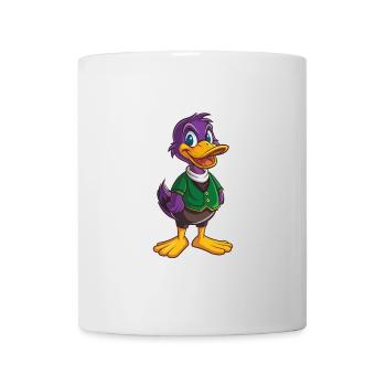 Ente Lustige Kawaii Cartoon Figur Clipart - Tasse - Weiß - Vorne