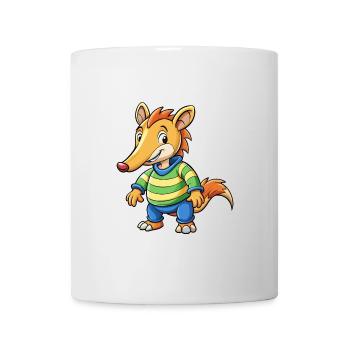 fourmilier mignon personnage de dessin animé Kawaii Clipart - Mug blanc - blanc - Devant