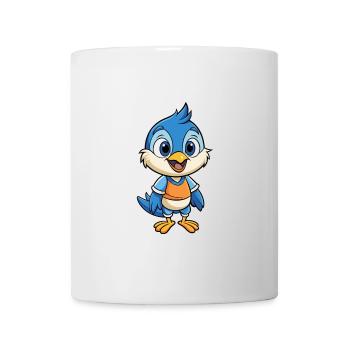 Kleiber Niedliche Zeichentrickfigur Kawaii Clipart - Tasse - Weiß - Vorne