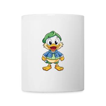 Mallard Cute Cartoon Character Kawaii Clipart - Mug - white - Front
