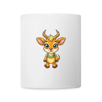 Impala Niedliche Zeichentrickfigur Kawaii Clipart - Tasse - Weiß - Vorne