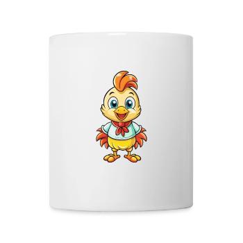 Chicken Cute Cartoon Character Kawaii Clipart - Mug - white - Front