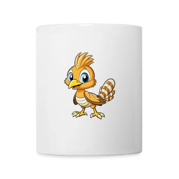 Wiedehopf Niedliche Zeichentrickfigur Kawaii Clipart - Tasse - Weiß - Vorne