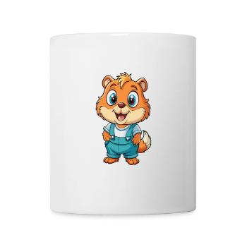 Gopher Niedliche Zeichentrickfigur Kawaii Clipart - Tasse - Weiß - Vorne