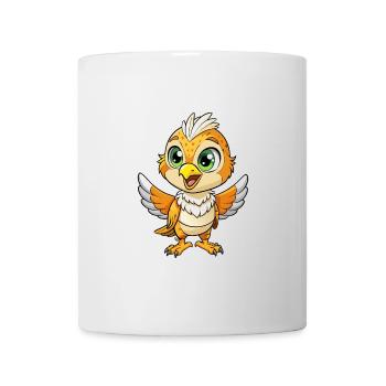 Kestrel Cute Cartoon Character Kawaii Clipart - Mug - white - Front