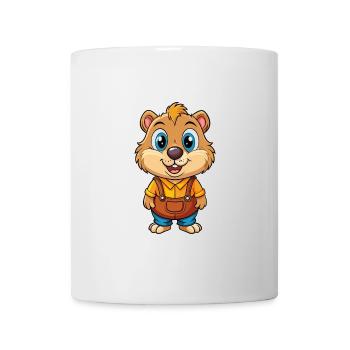 Groundhog Cute Cartoon Character Kawaii Clipart - Mug - white - Front