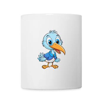 Ibis Cute Cartoon Character Kawaii Clipart - Mug - white - Front