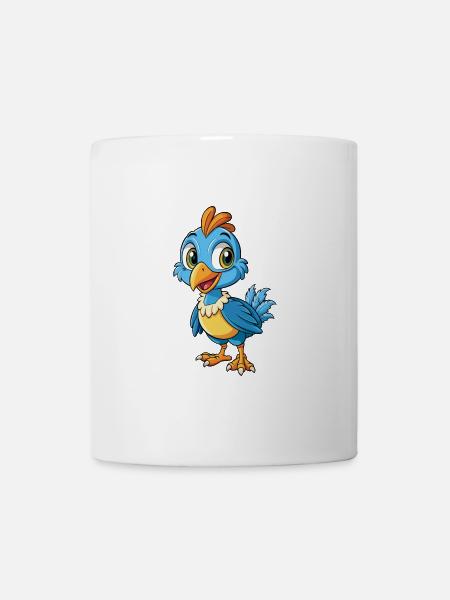 pintade mignon personnage de dessin animé Kawaii Clipart - Mug blanc - blanc