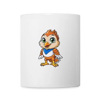 Falcon Cute Cartoon Character Kawaii Clipart - Mug - white - Front