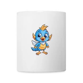 Fairywren Mignon Personnage De Dessin Animé Kawaii Clipart - Mug blanc - blanc - Devant