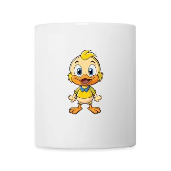 Duck Cute Cartoon Character Kawaii Clipart - Mug - white - Front