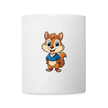 Chipmunk Cute Cartoon Character Kawaii Clipart - Mug - white - Front