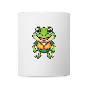 Frog Cute Cartoon Character Kawaii Clipart - Mug - white - Front