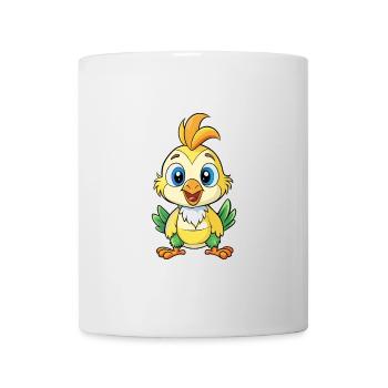 calopsitte mignon personnage de dessin animé Kawaii Clipart - Mug blanc - blanc - Devant