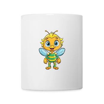 Bienenfresser Niedliche Zeichentrickfigur Kawaii Clipart - Tasse - Weiß - Vorne