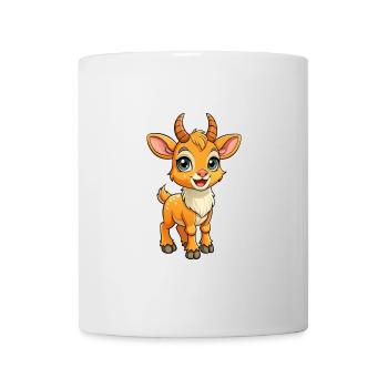 Antilope Niedliche Zeichentrickfigur Kawaii Clipart - Tasse - Weiß - Vorne