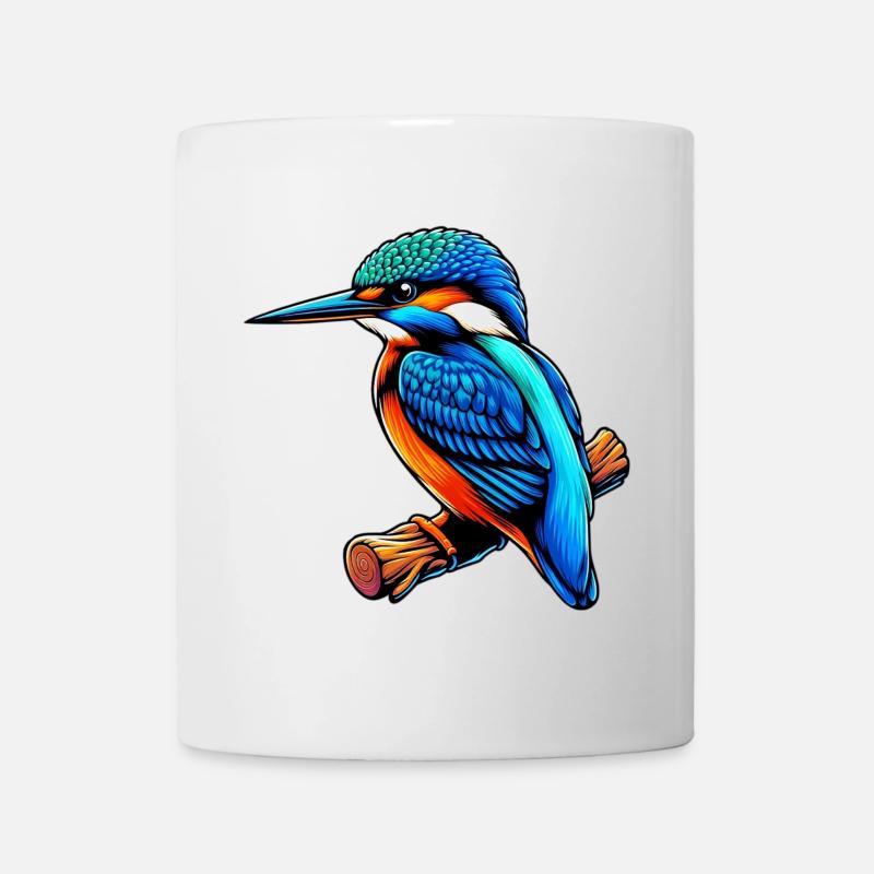 Eisvogel - Tasse - Weiß
