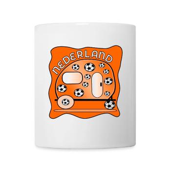 PAYS-BAS CAMPING FOOTBALL - Mug blanc - blanc - Devant