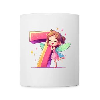 7 Jahre Fee Elfe Geburtstag Geschenk - Tasse - Weiß - Vorne