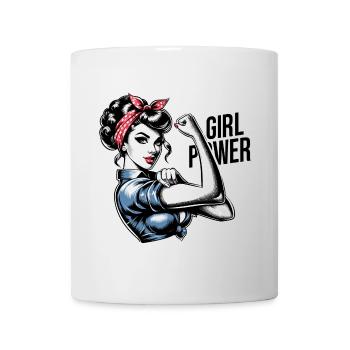 Girl Power Force Femme Rockabilly Cadeau - Mug blanc - blanc - Devant