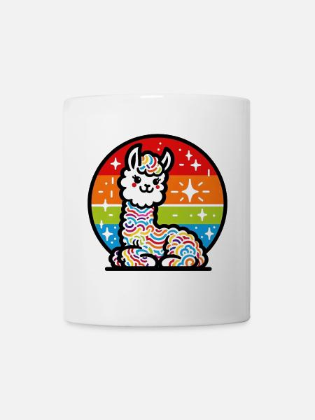 Alpaka - Tasse - Weiß