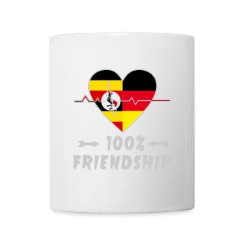 Uganda and Germany 100% friendship - Mug - white - Front