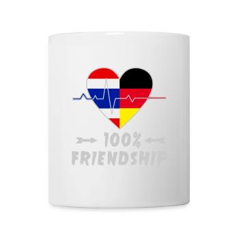 100 % amitié entre la Thaïlande et l'Allemagne - Mug blanc - blanc - Devant