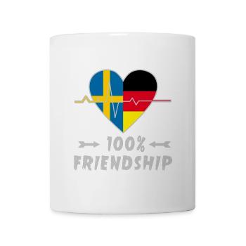 Sweden and Germany 100% friendship - Mug - white - Front