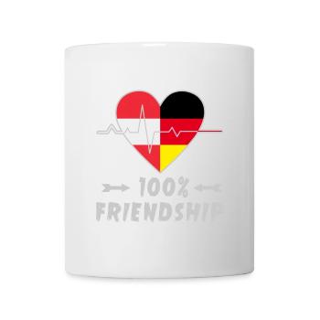 L'Autriche et l'Allemagne : amitié à 100 % - Mug blanc - blanc - Devant